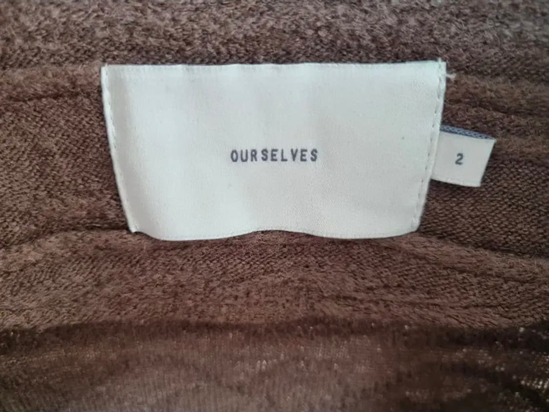 아워셀브스 파인 울 패턴 가디건 2 모카 브라운 상품이미지3