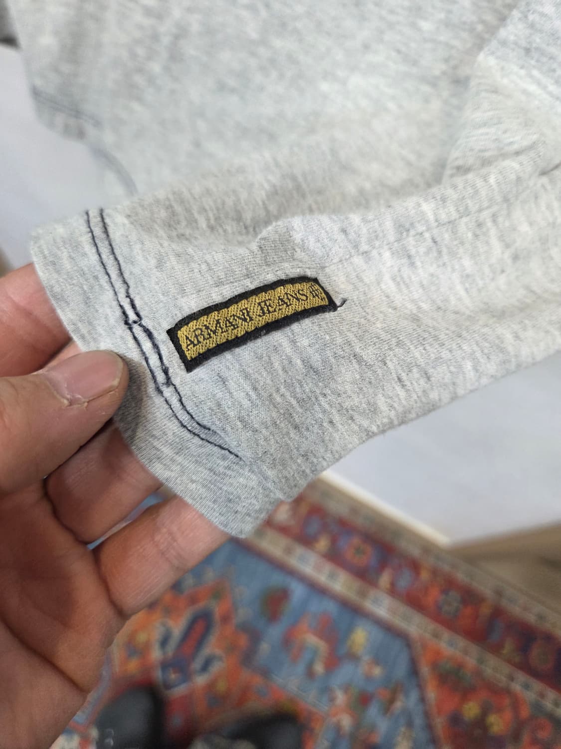 아르마니 진스 레터링 엘리펀트 그래픽 반팔 m 상품이미지5