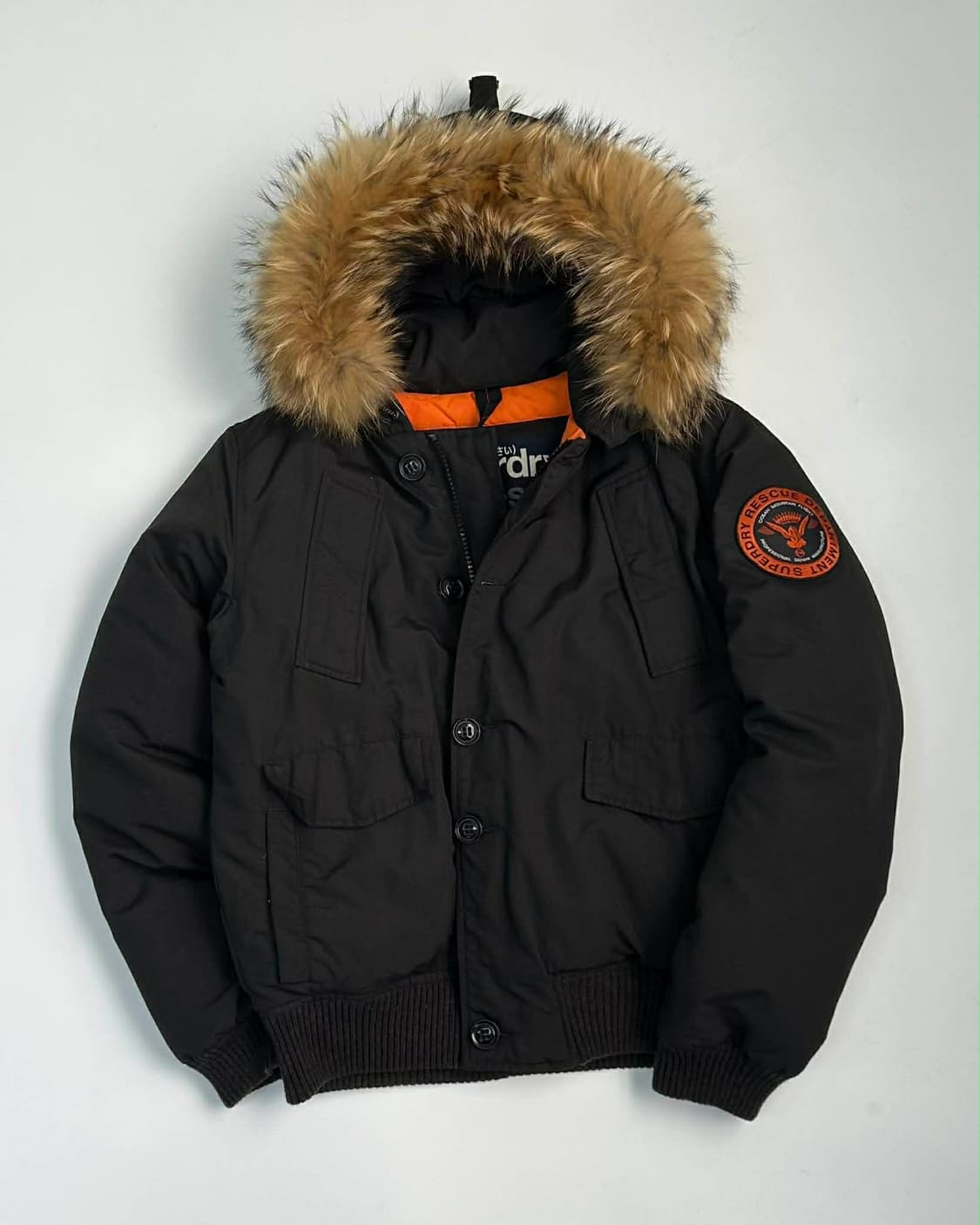 [L] 슈퍼드라이 다운 후드퍼 푸퍼 숏 자켓 패딩 상품이미지2