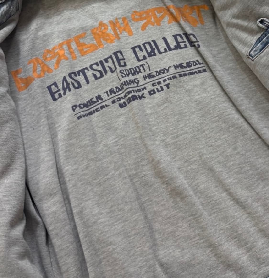 디젤 디스트레스트 바이커 데님자켓 상품이미지5