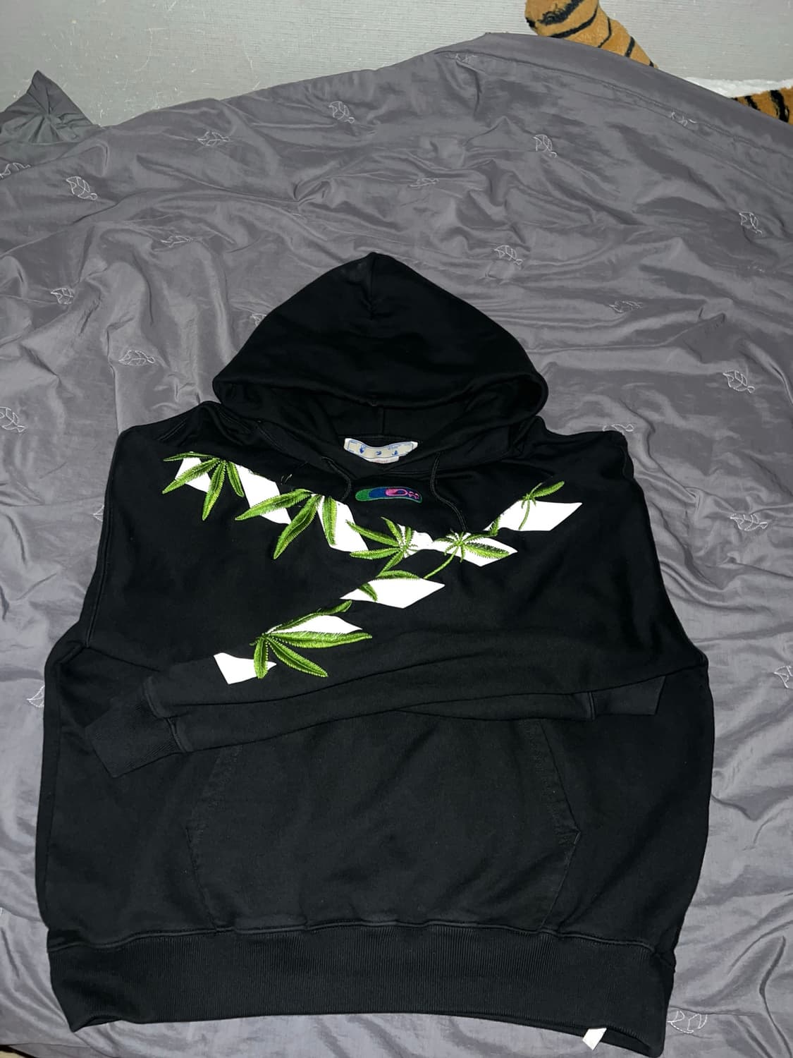 오프화이트 weed hoodie 상품이미지1