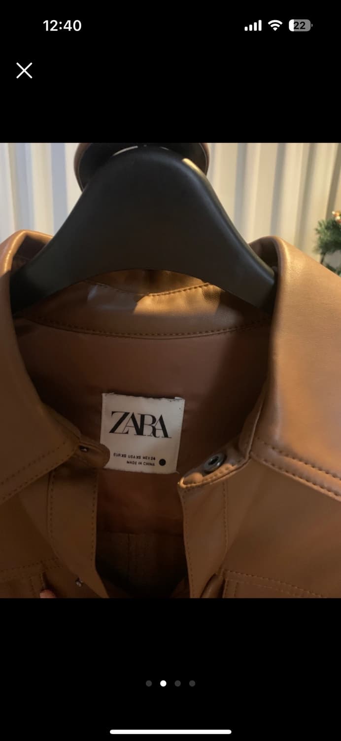 ZARA 가죽 벨트 자켓 상품이미지2