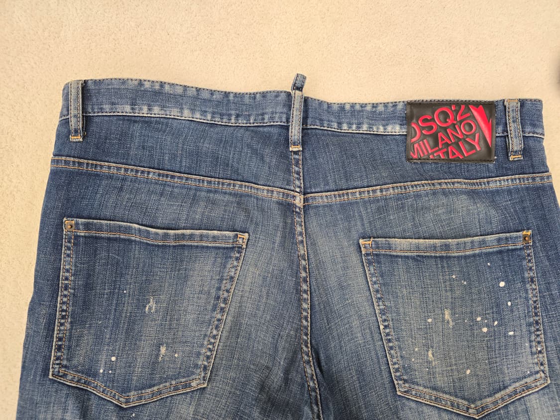 정품) 디스퀘어드2 화이트페인팅 덧댐스케이.  싸이즈 38.   74LB 상품이미지6