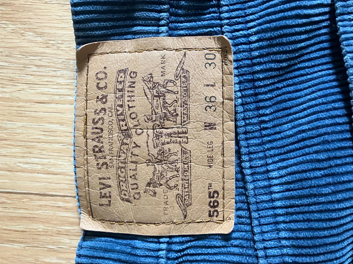 90s Levis 565 corduroy 상품이미지4