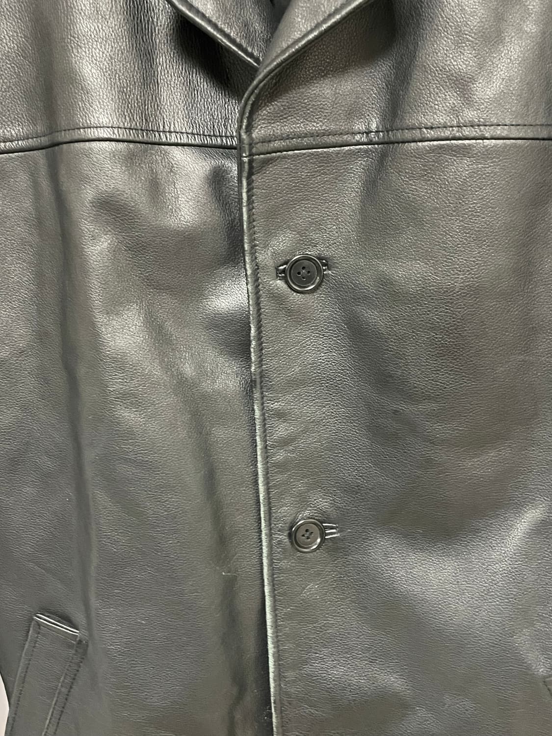 [D.O Archives] 90s 올드갭 레더 카코트 블랙(L) 상품이미지3