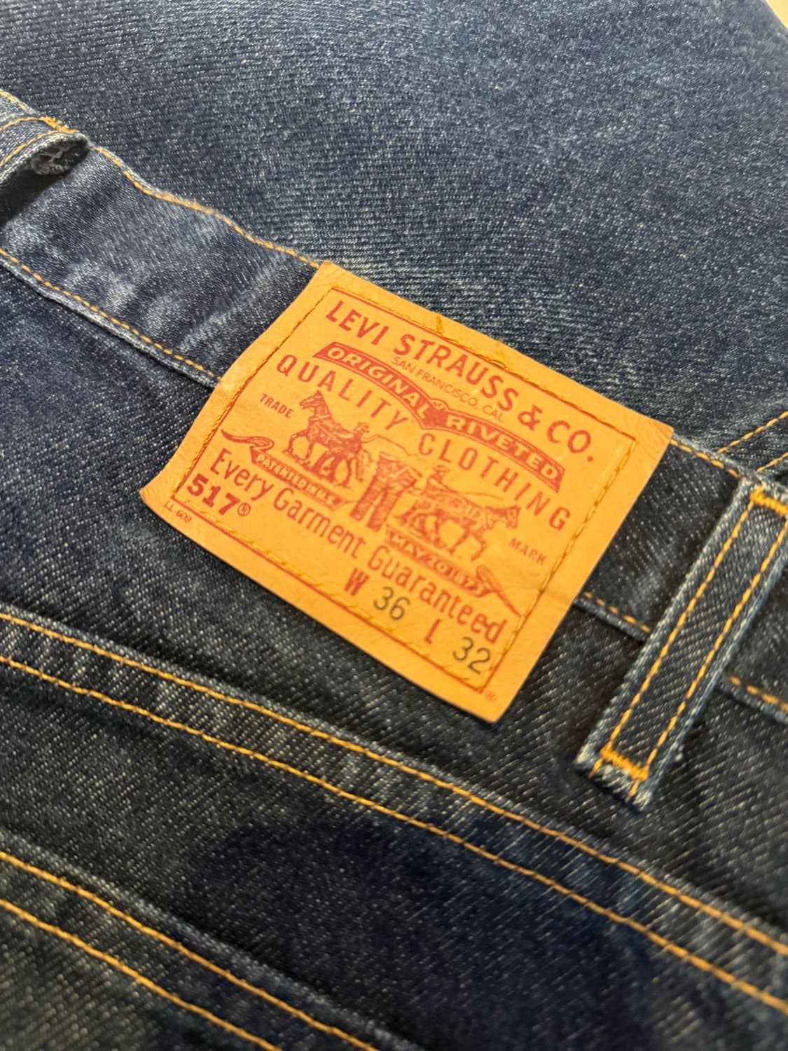 리바이스 517 fade lines denim pants 상품이미지4