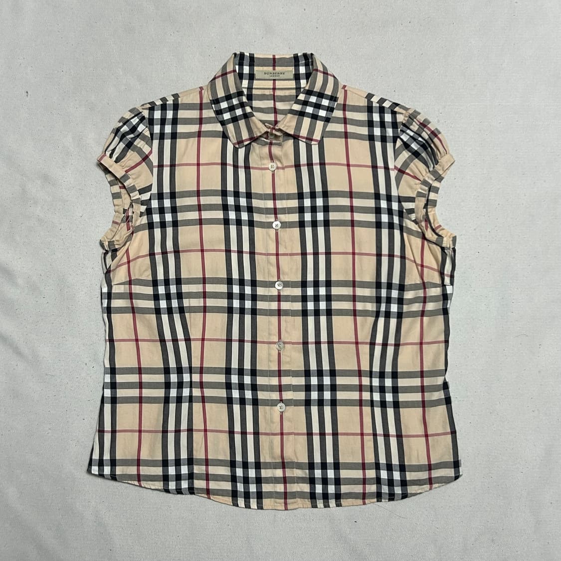 M 버버리 노바체크 여성용 반팔 셔츠 상품이미지2