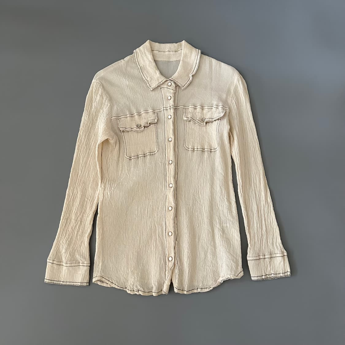 츠모리치사토 tsumori chisato 플리츠 셔츠 상품이미지1