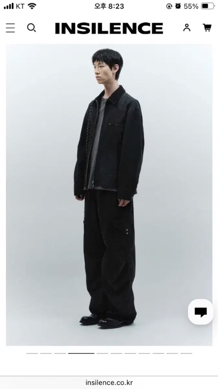인사일런스 빈티지 워시드 자켓 블랙 S 팝니다 상품이미지4