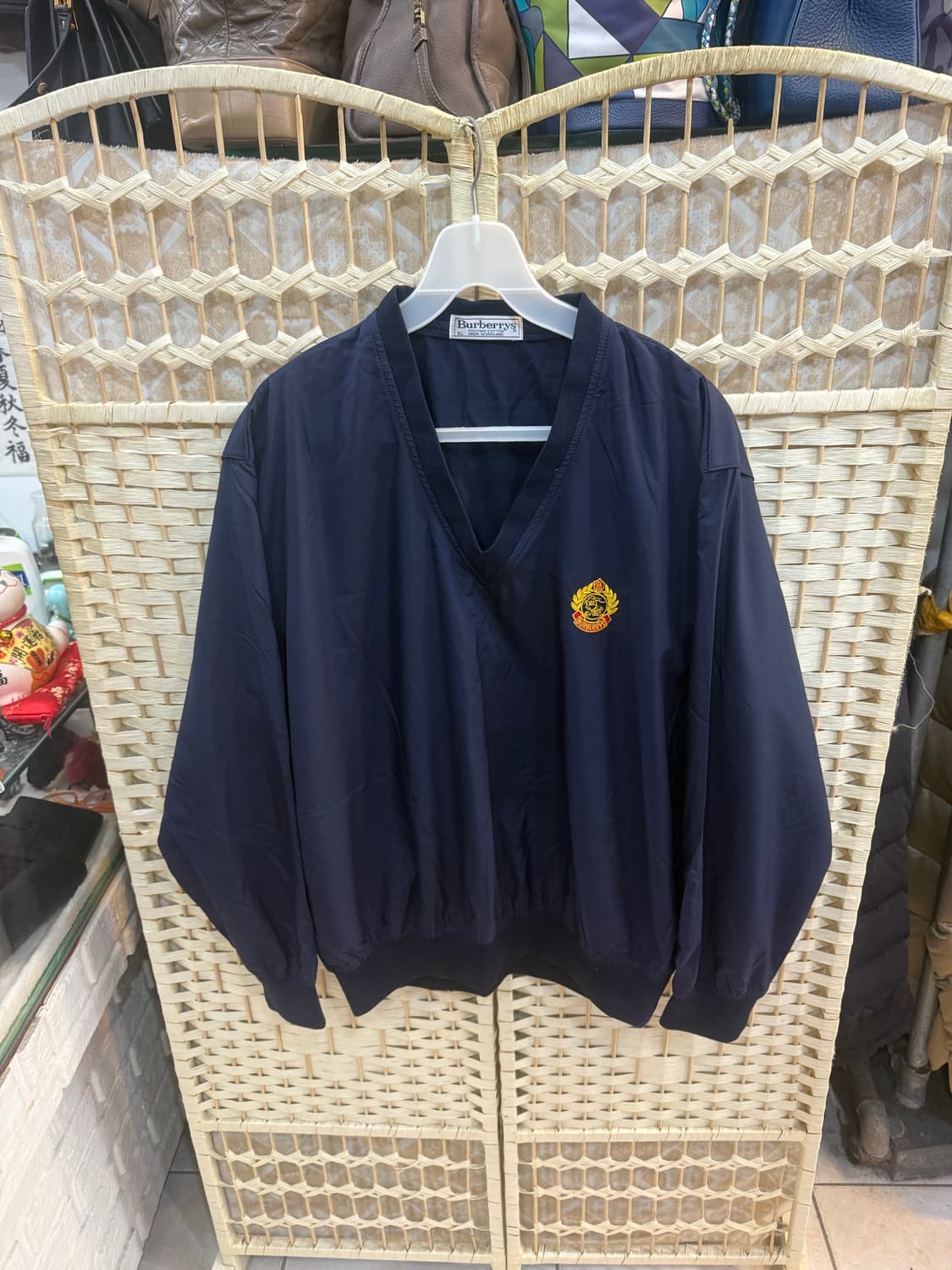 105 정품 버버리 빈티지 바막 브이넥 팝니다 상품이미지1