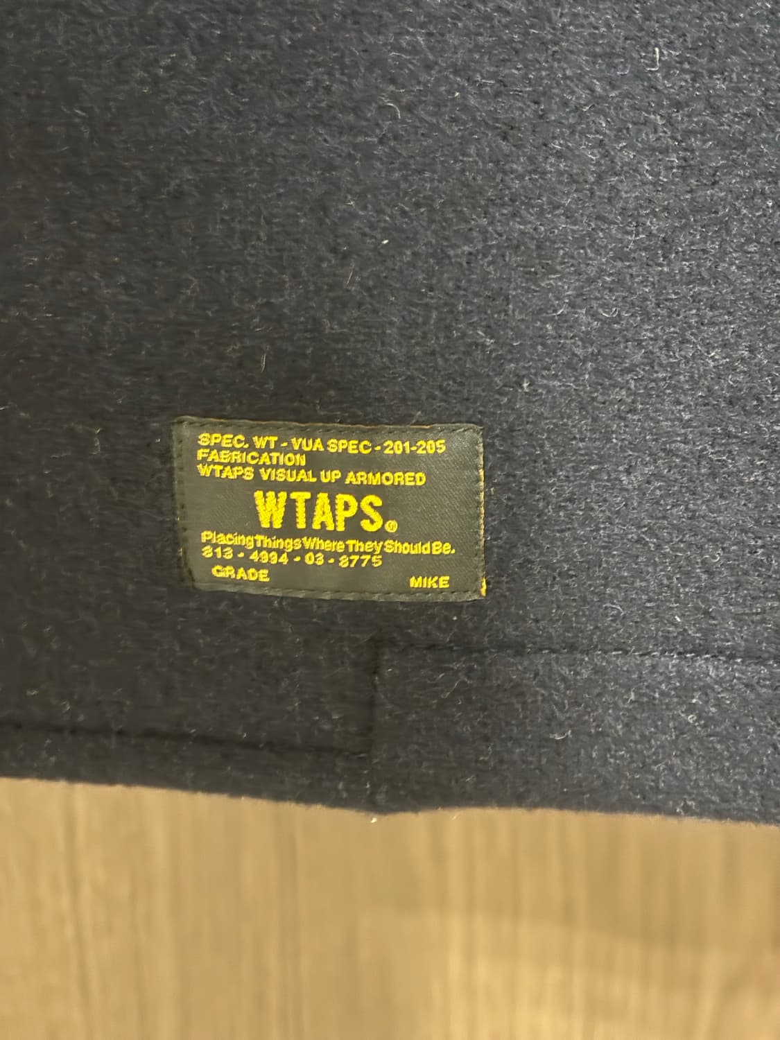 [2, 100~103] 더블탭스 멜튼울 피코트 상품이미지2