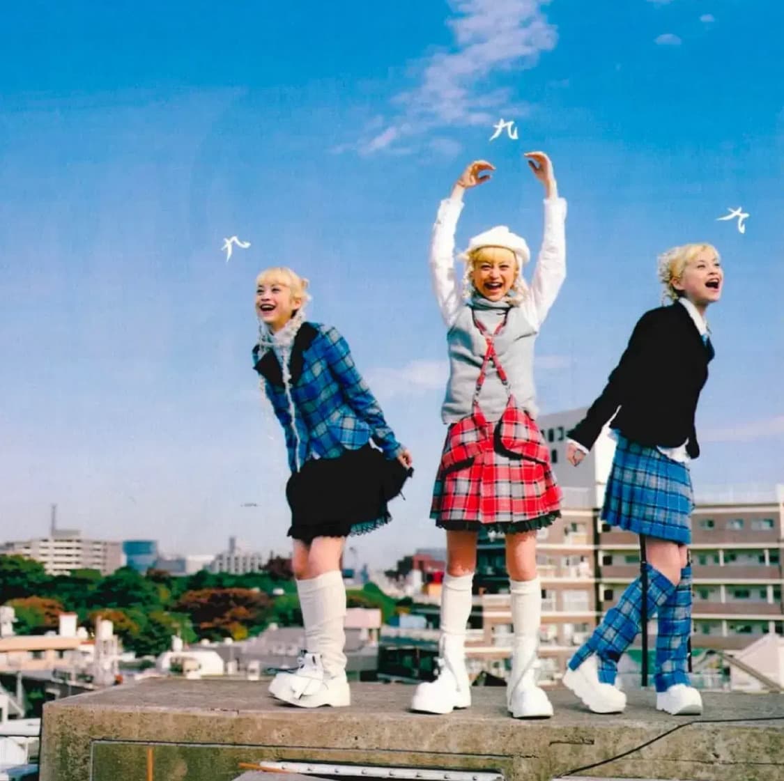 BA-TSU CLUB 체크 프린팅 자켓 로리타 펑크 헤이세이 레트로 상품이미지9