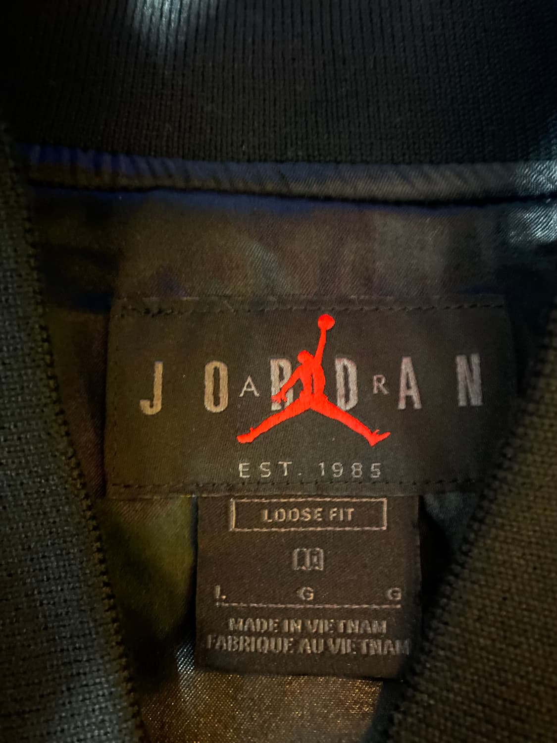 Nike 조던 x 알레일리 메이 한정판 바시티 자켓 블랙 - L 상품이미지4