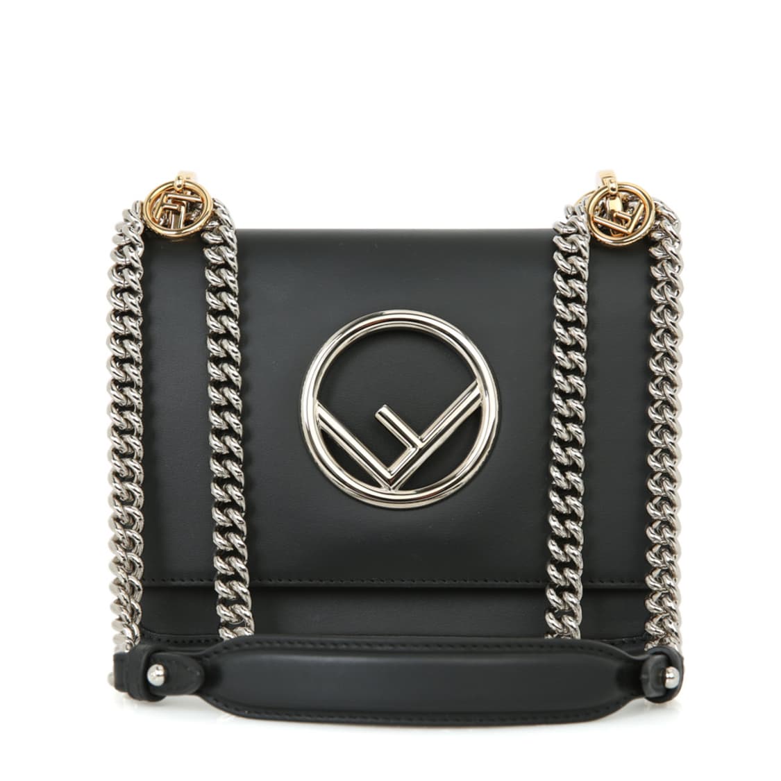 펜디 칸아이 체인 숄더백 스몰 크로스백 8BT286 블랙 상품이미지1