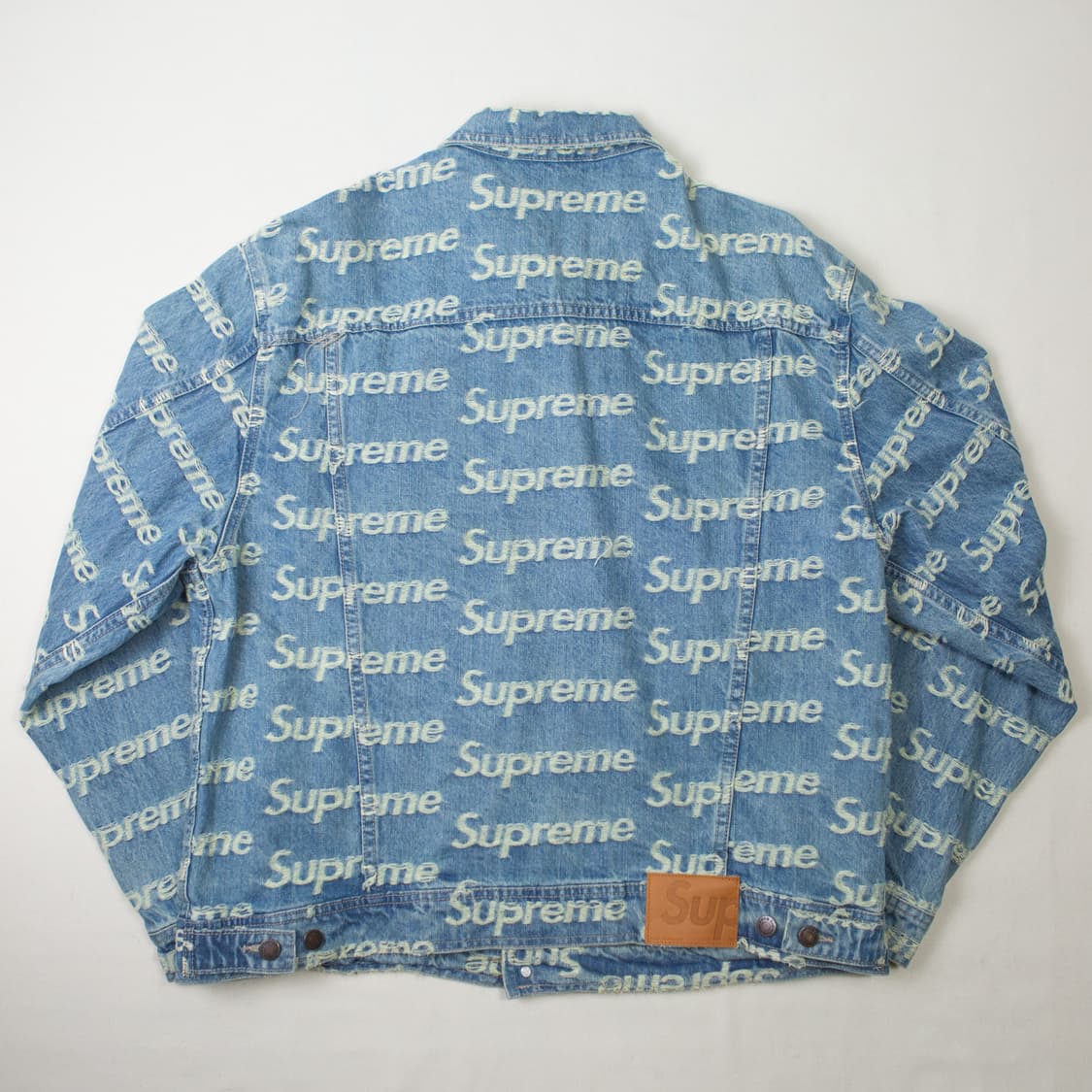 슈프림 플레이드 로고 데님 트러커 자켓 상품이미지7