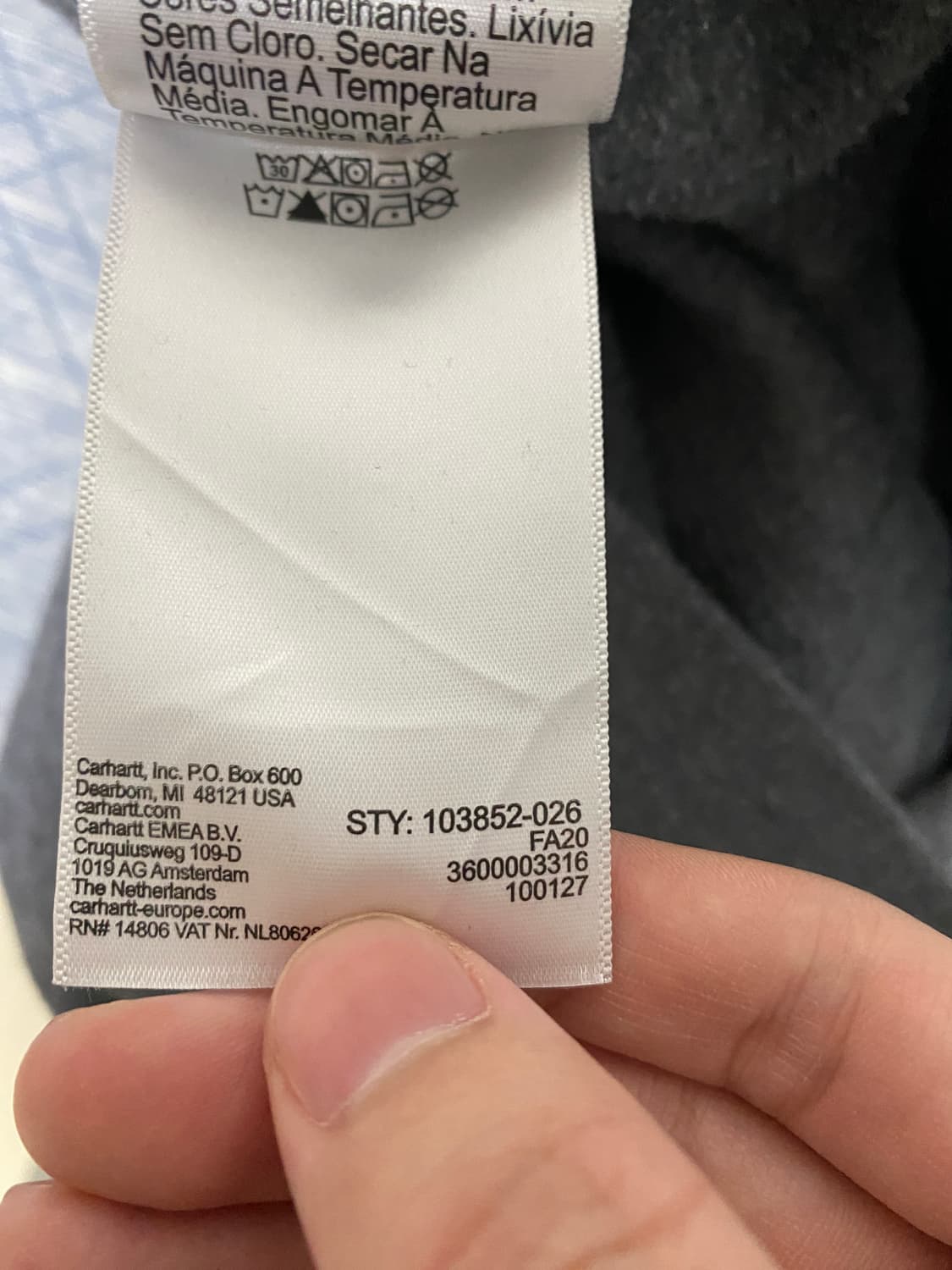 칼하트 포켓 맨투맨 상품이미지4