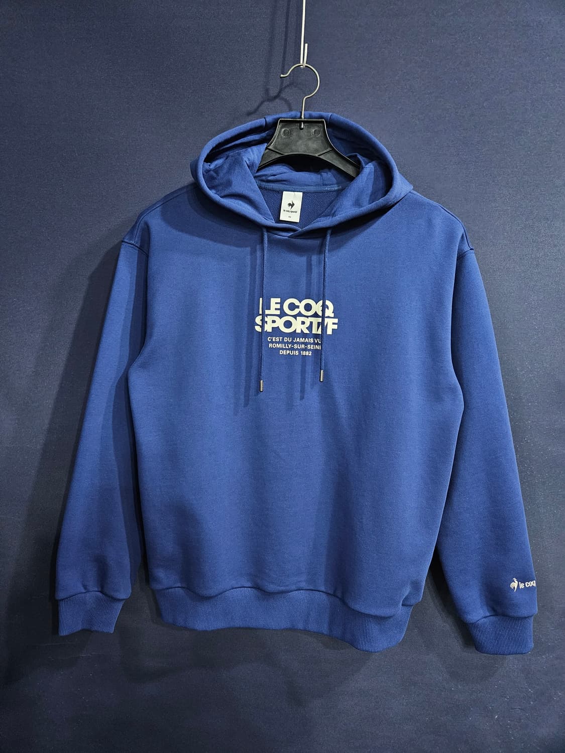 르꼬끄 블루컬러 남성 세미오버핏 95 후드티  상품이미지1