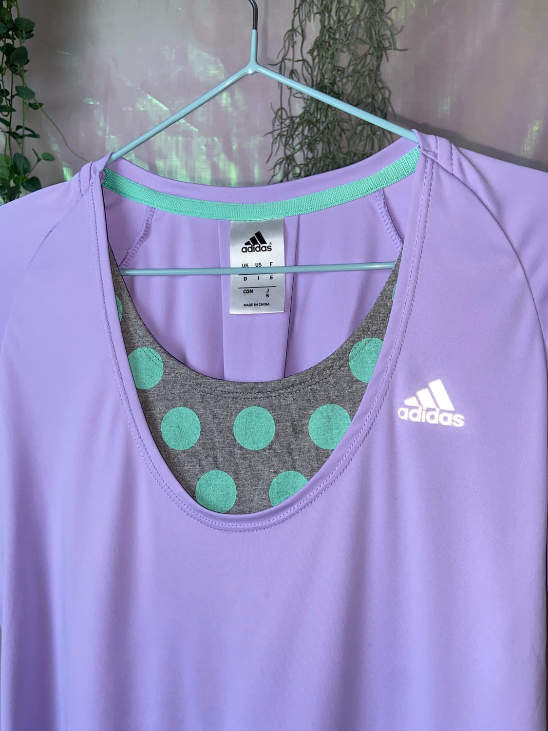 adidas 아디다스 연보라 반팔런닝탑  상품이미지7
