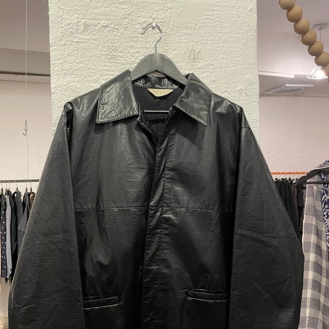 지에다 레더 코트 상품이미지2