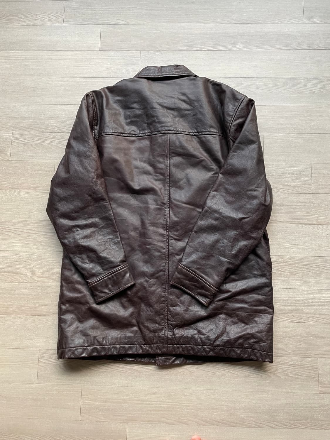 90s 올드갭 레더 카코트 브라운 gap carcoat 상품이미지2