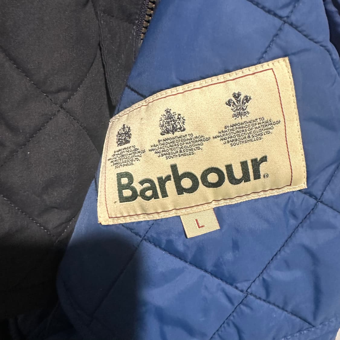 바버 퀄팅 자켓 블랙  상품이미지5