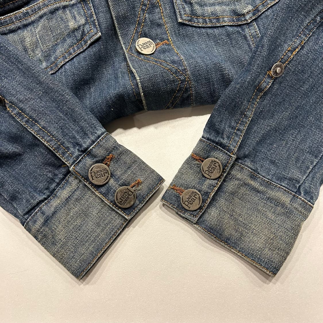 [L] pearl jeans 스터드 웨스턴 데님 자켓 청자켓 A886 상품이미지6