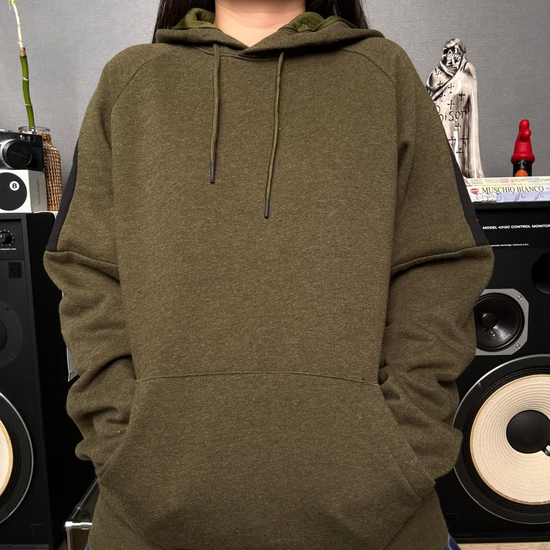 러셀애슬레틱 카키 후드티 상품이미지1