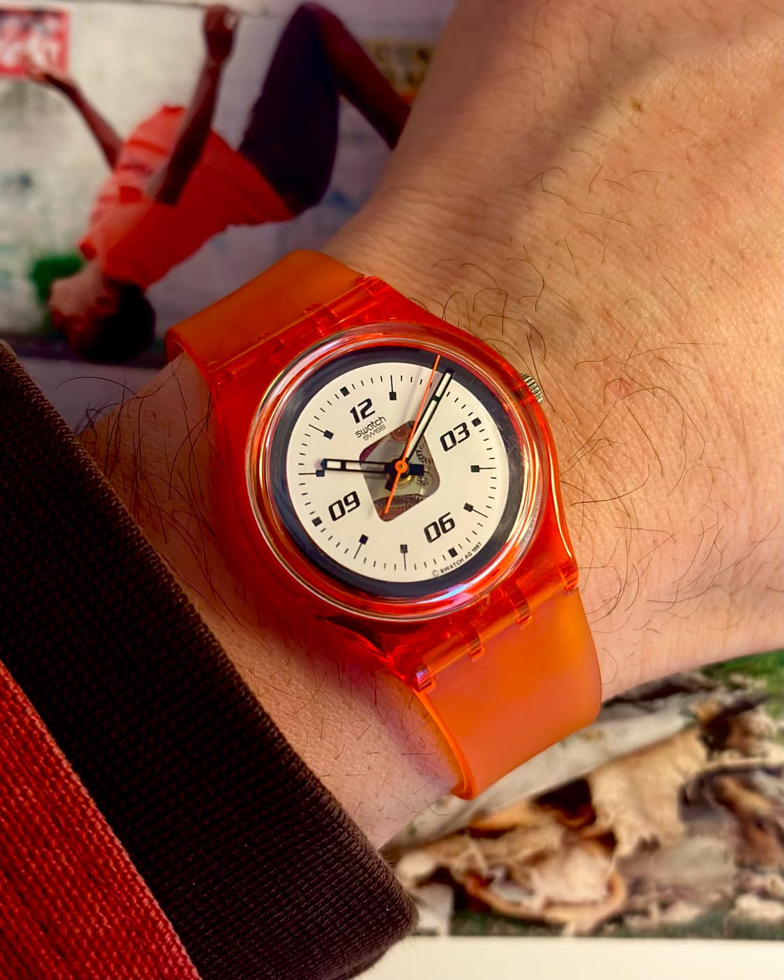97년판) 빈티지 스와치 오렌지 ski patrol 상품이미지1