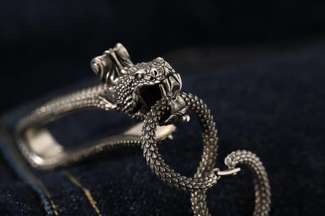 콜로니스트 스네이크 버클 키링 세트 snake bite & 8ring 상품이미지2