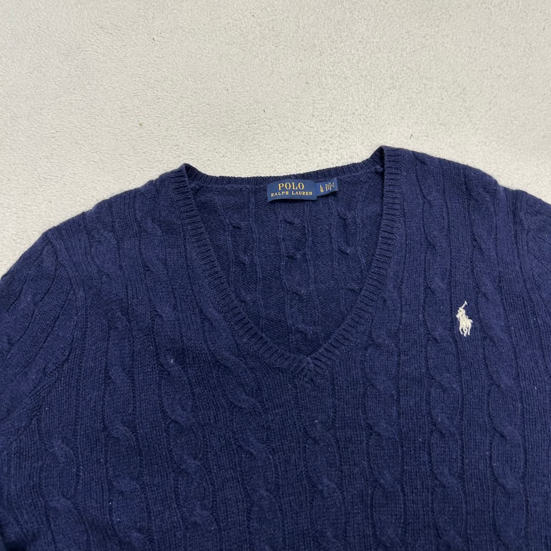 Polo Navy Cable Knit 상품이미지5