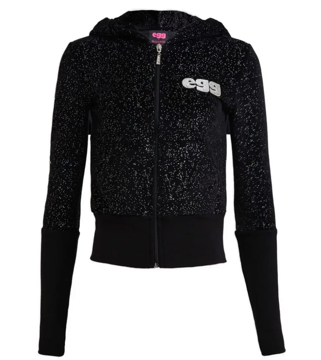 베이비메탈클럽 에그 사쿠라 벨루어 후드집업 상품이미지1