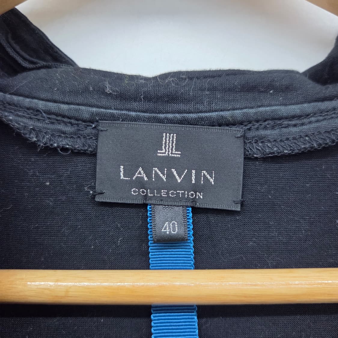 LANVIN 컬렉션 블랙 프릴 블라우스 여성M 상품이미지3