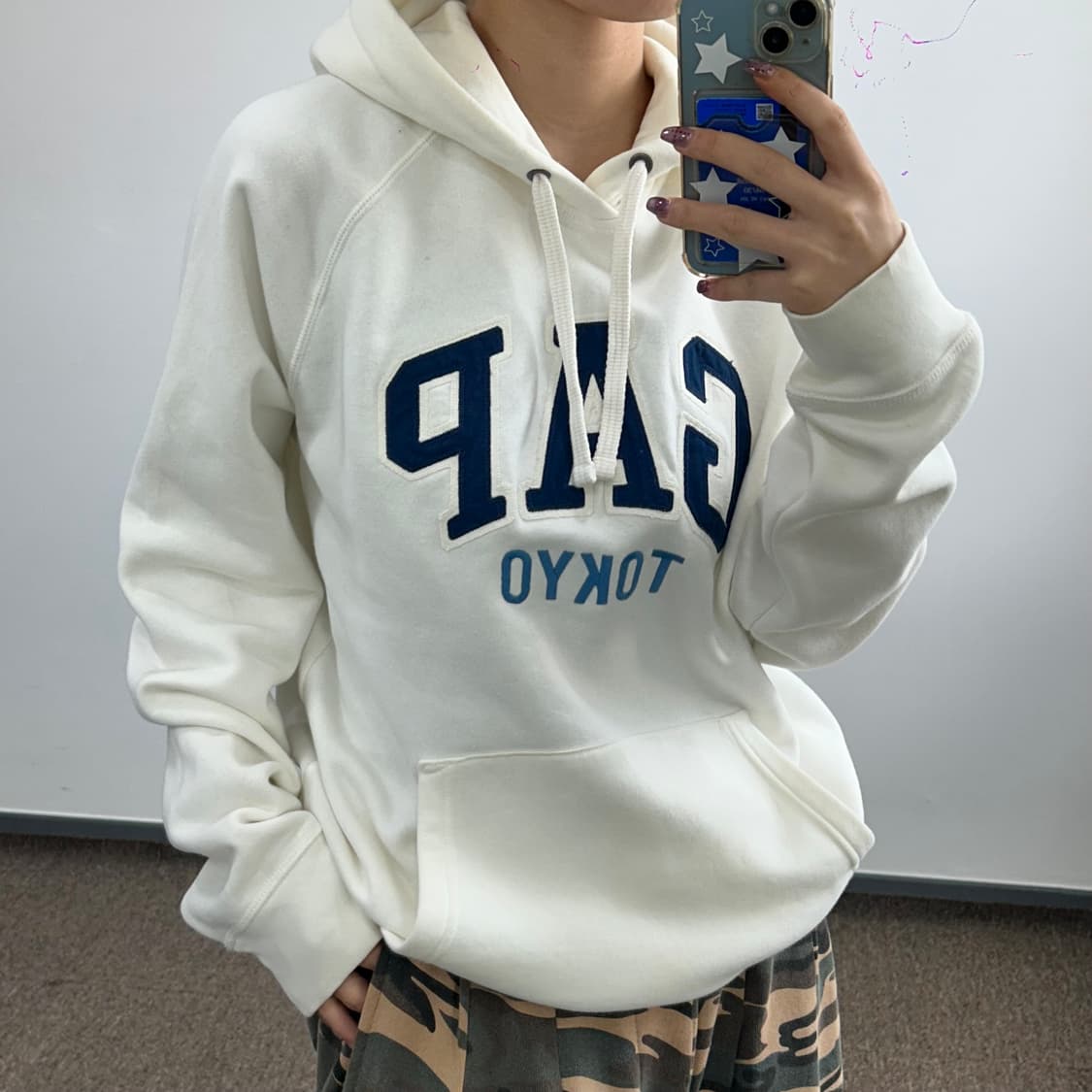 GAP 갭 도쿄 아이보리 후드  Price: 30,000won  Size 상품이미지2