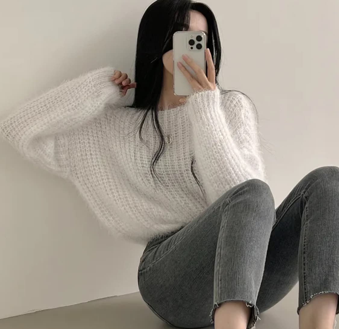 아이보리 니트 상품이미지2