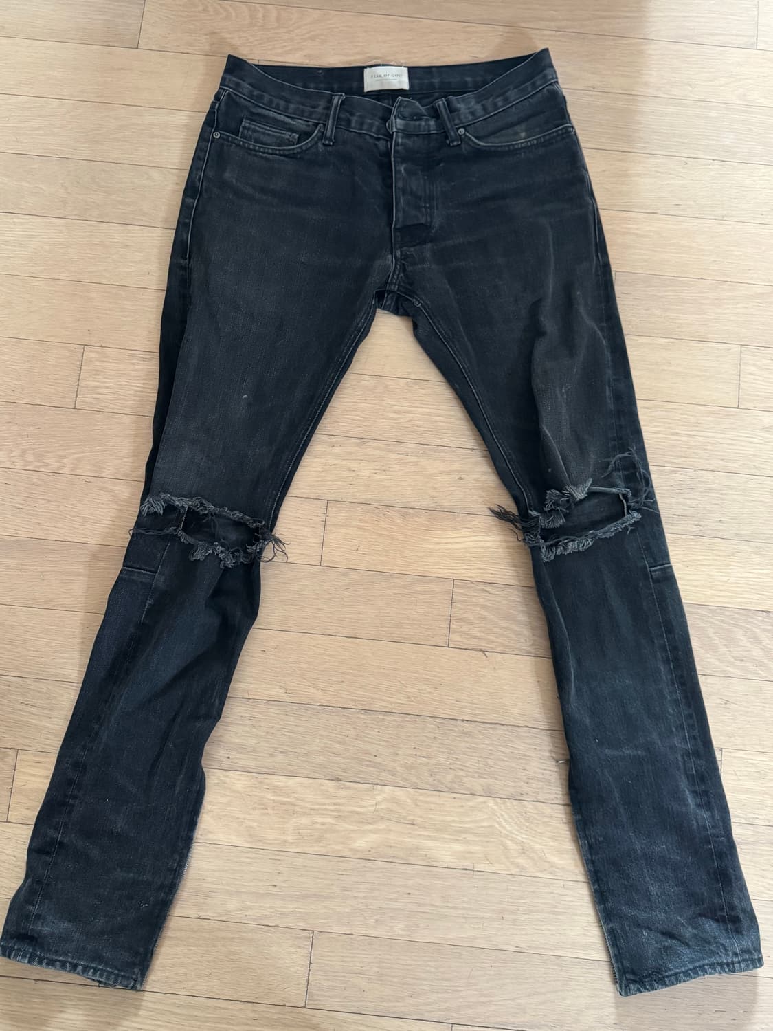 29/ Fear of God 피오갓 4th 블랙 데님 무파진 상품이미지1