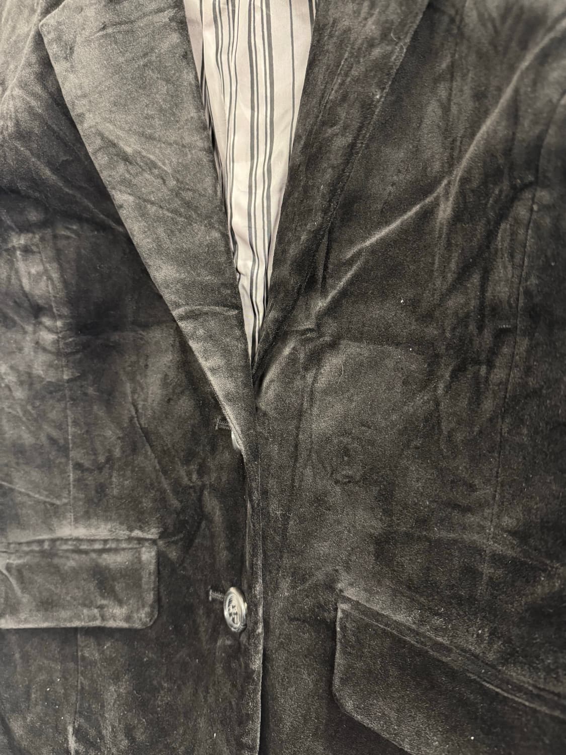 japanese vintage CLEF DE SOL 스웨이드 여성 블레이 상품이미지2