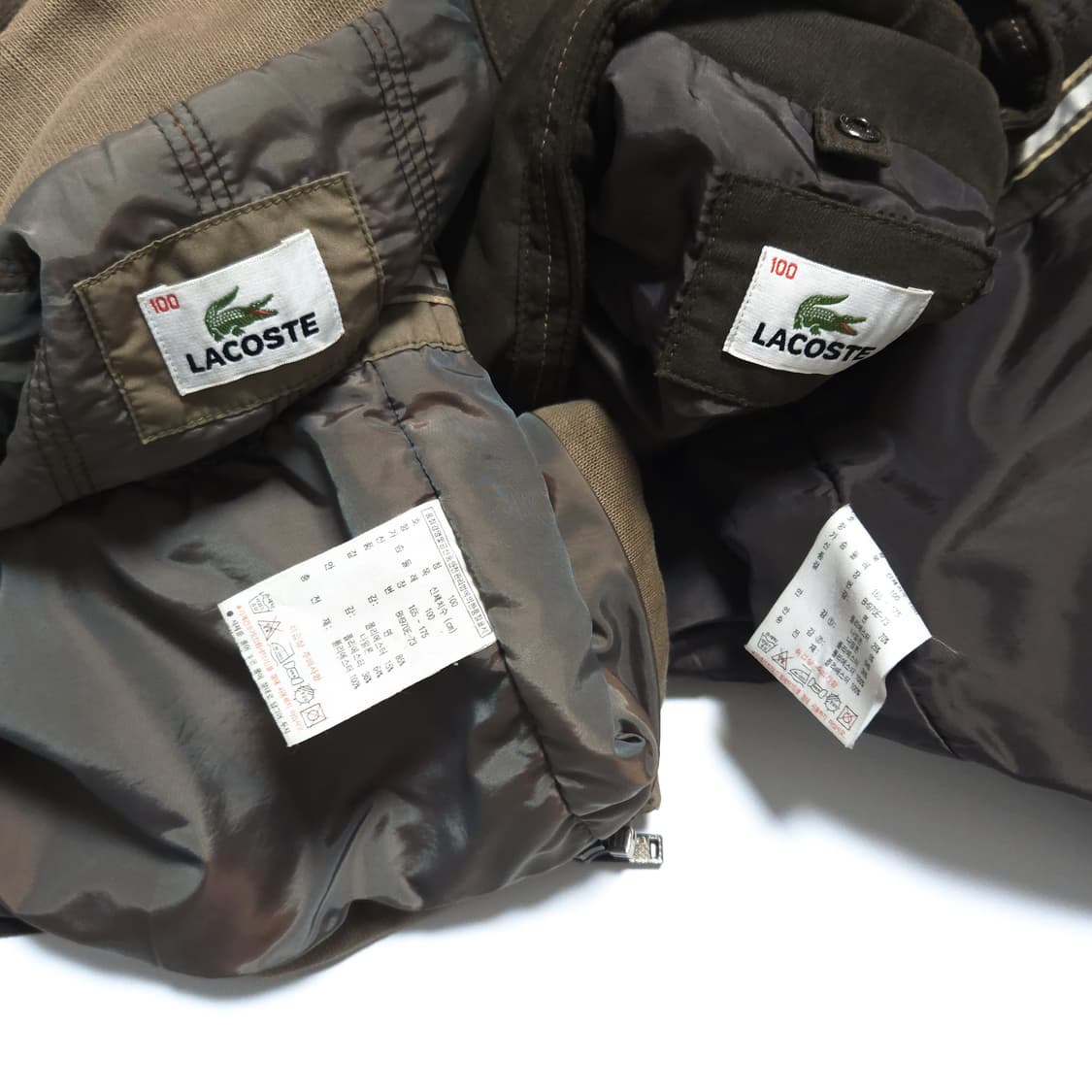 라코스테 90s 라이너 블루종 집업 자켓 브라운 상품이미지6
