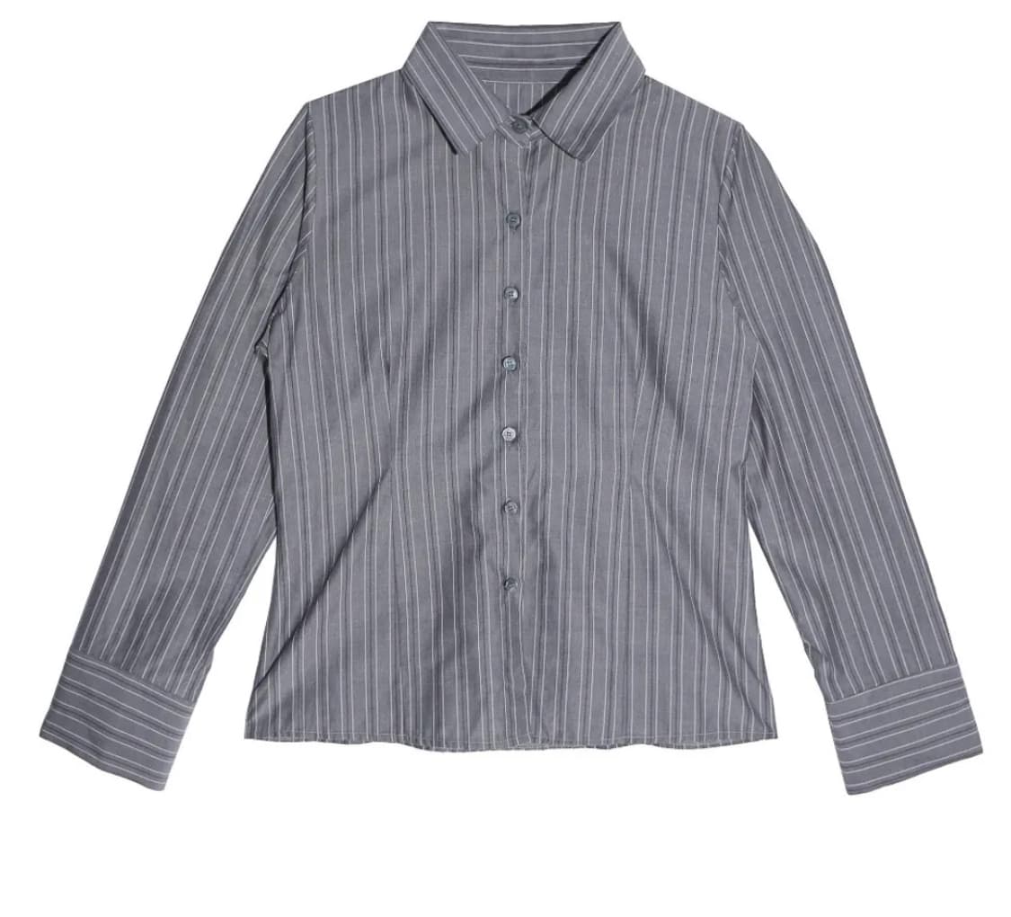 우화 셔츠 MIA STRIPE CROP SHIRT 상품이미지3