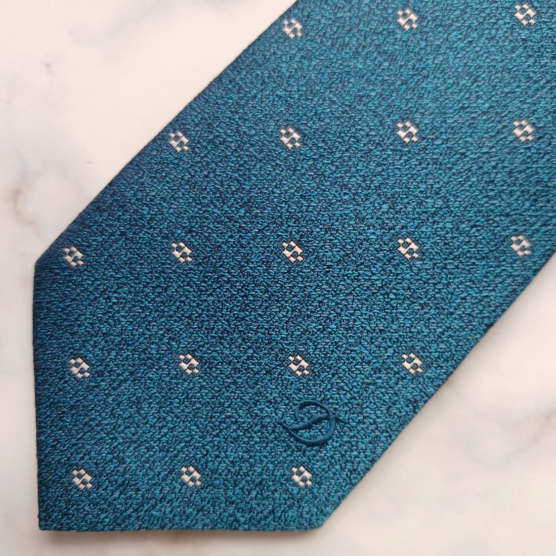 에스.티. 듀퐁 실크 블루 패턴 넥타이 8cm A+등급 E931
 상품이미지7