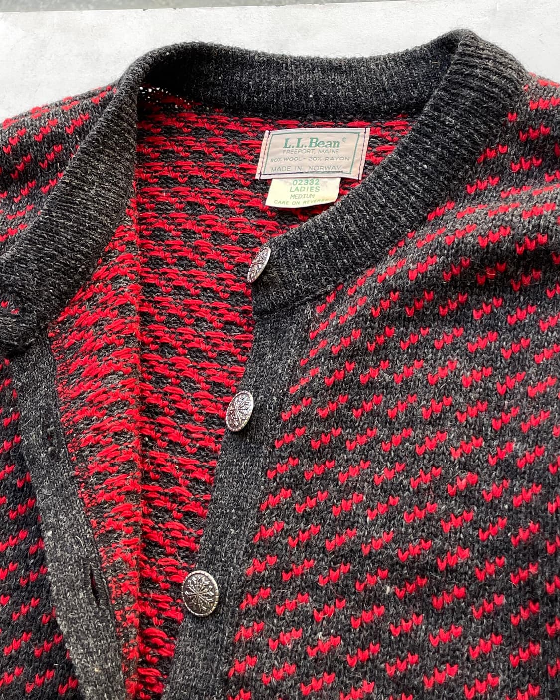 70‘s LL Bean Birdeyes knit 엘엘빈 버드아이 니트  상품이미지6