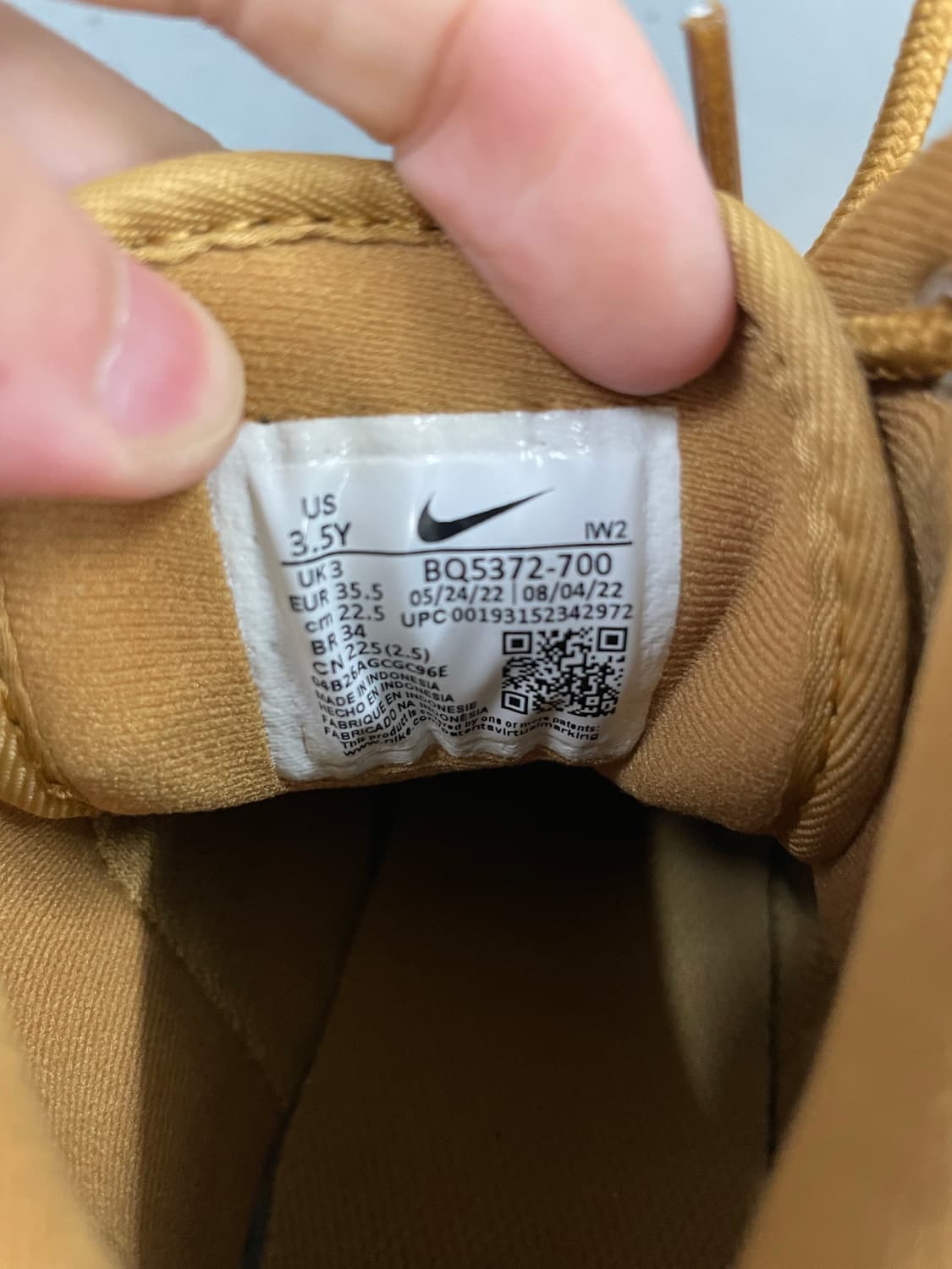 나이키 마노아 레더 위트 225 상품이미지8