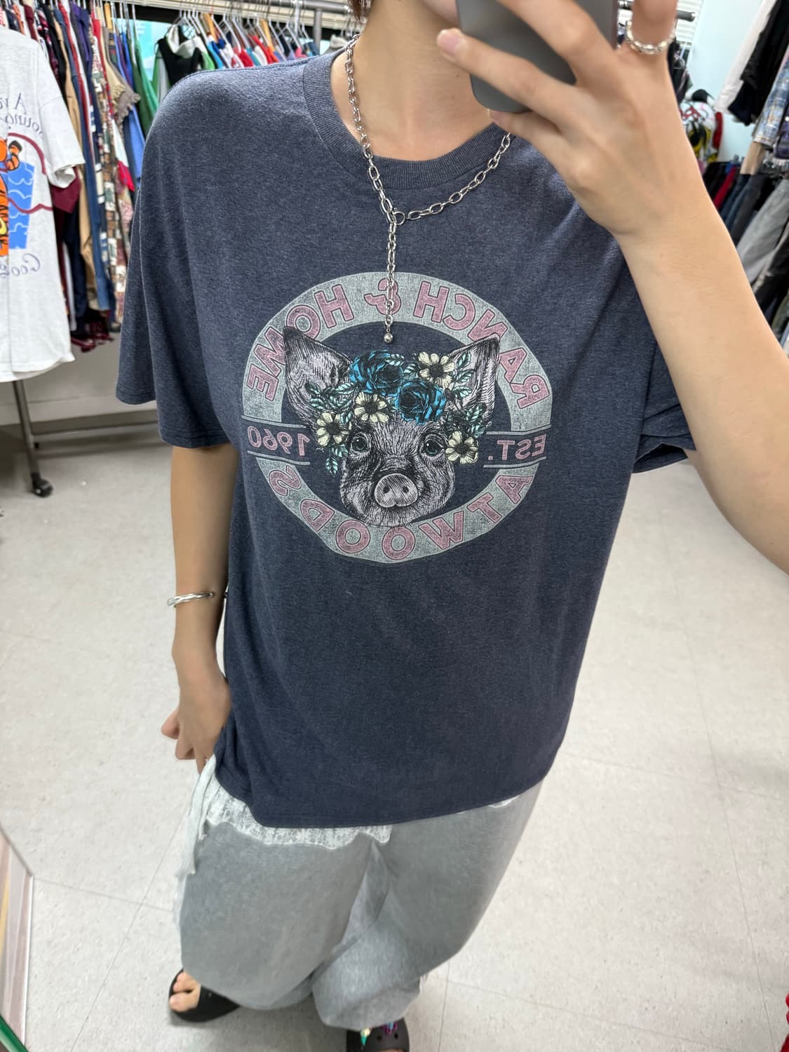 Usa delta print tshirt 델타  상품이미지7