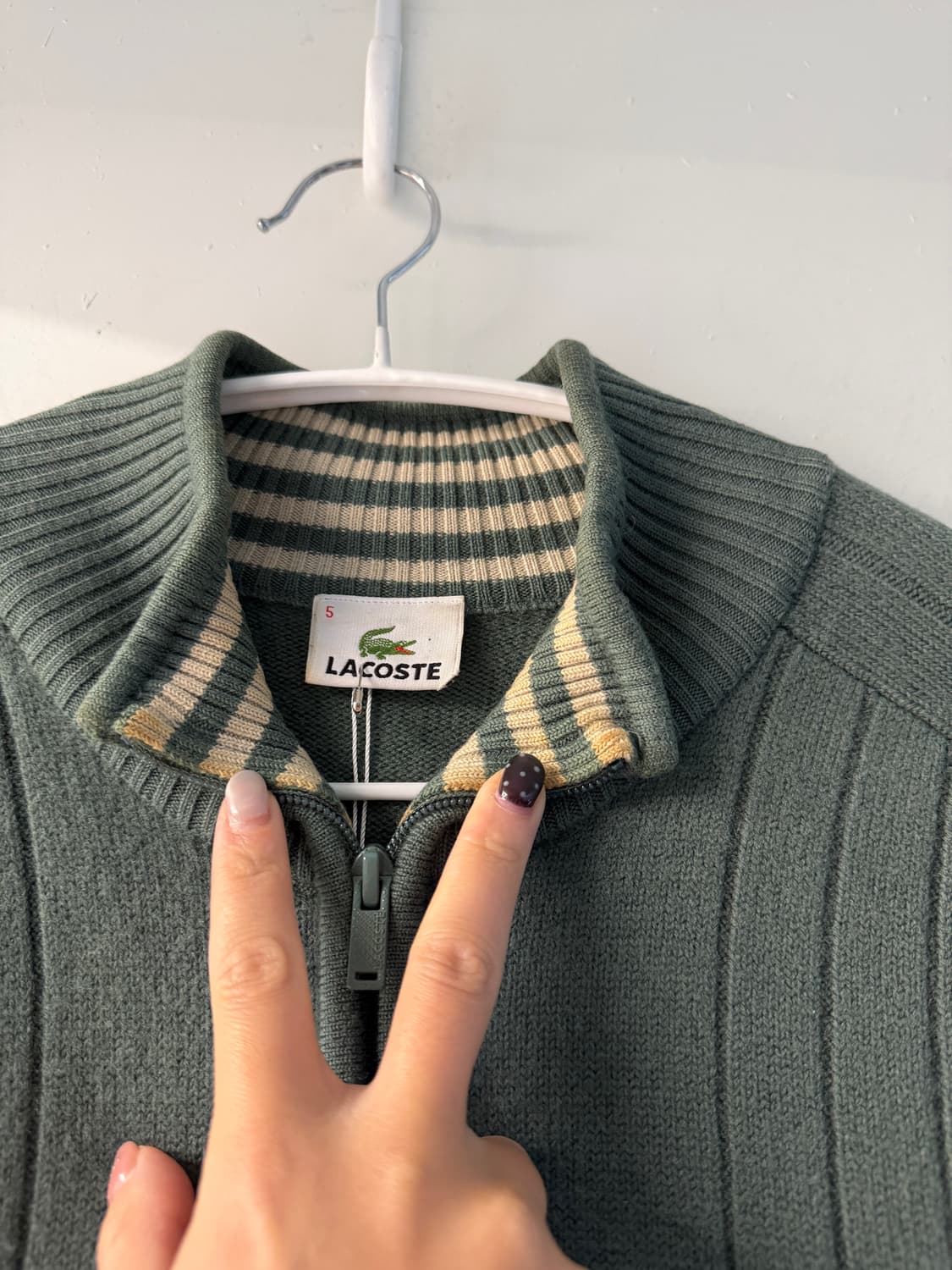 라코스테 풀집업 니트 가디건 상품이미지6