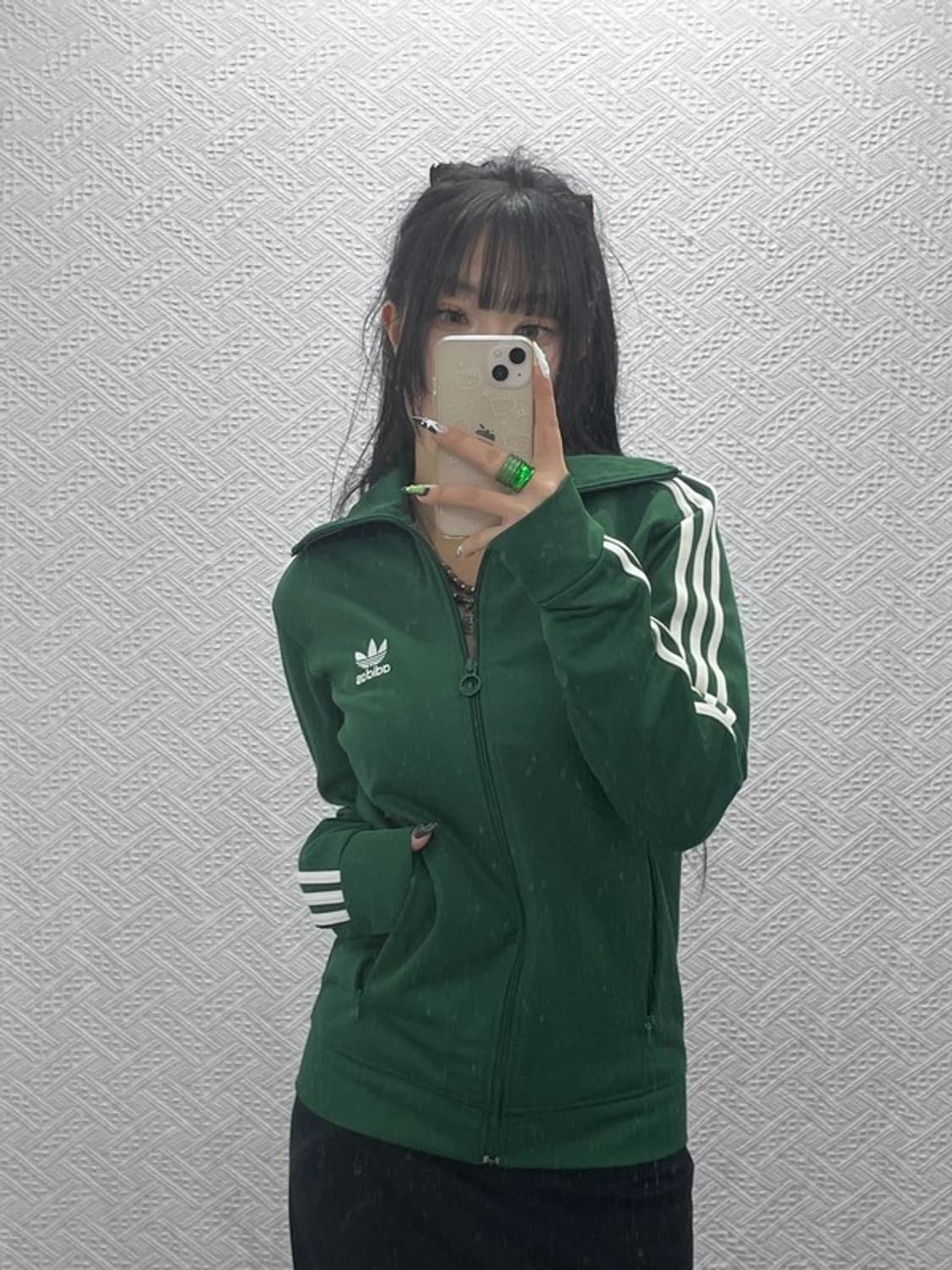 아디다스 유로파 Y2K 90's 딥그린 져지 집업 100 C08645 상품이미지2