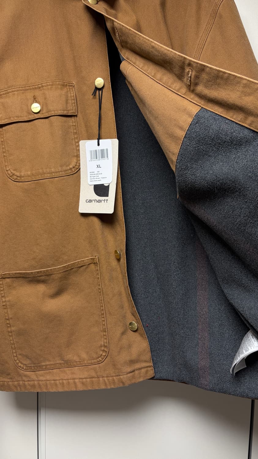 칼하트 미시간 초어 자켓 헤비스톤워시 xl 상품이미지3