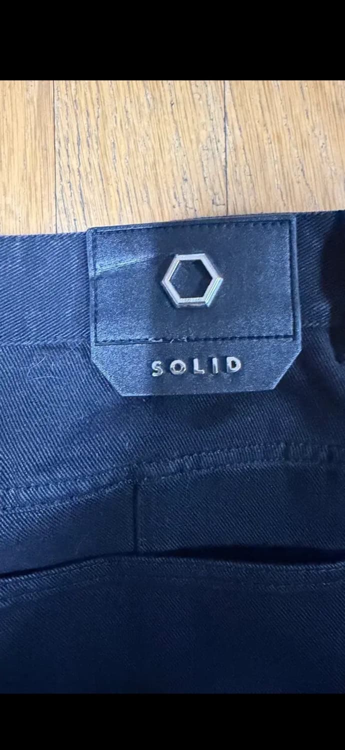 솔리드옴므 흑청 블랙 카펜터 데님 상품이미지1