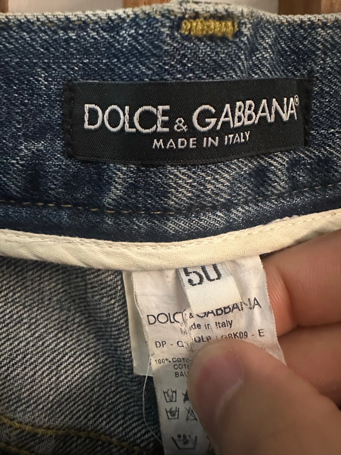 돌체앤가바나 데님 승마 프린팅 팬츠 50 상품이미지8