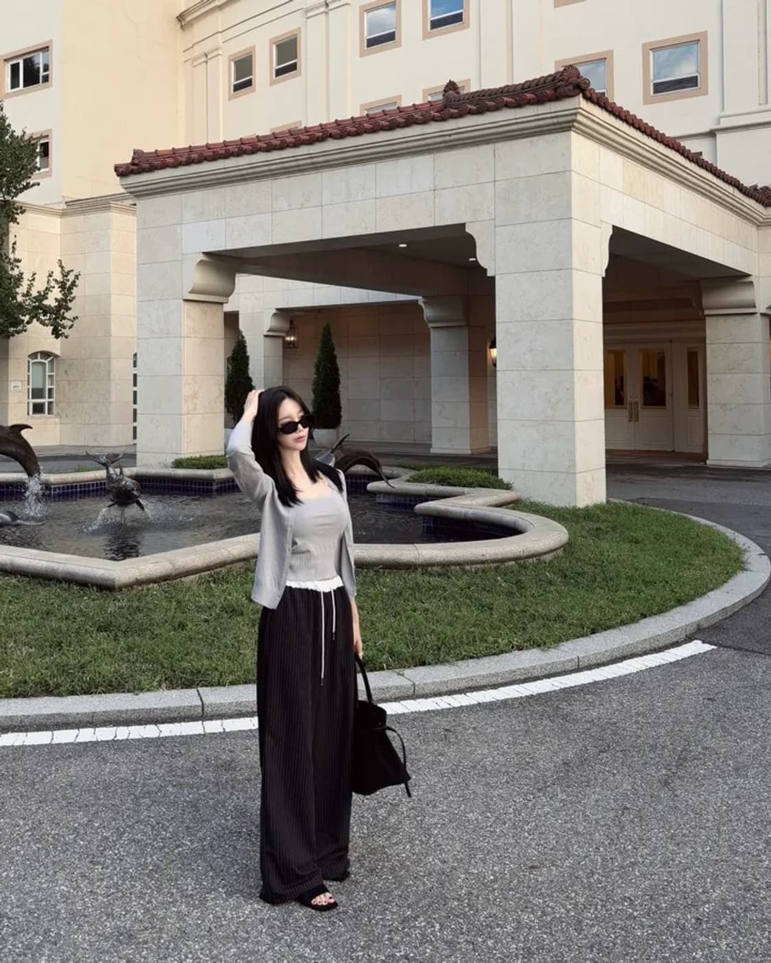 엘딘 나시가디건+스프라이트배색팬츠 셋업 상품이미지1