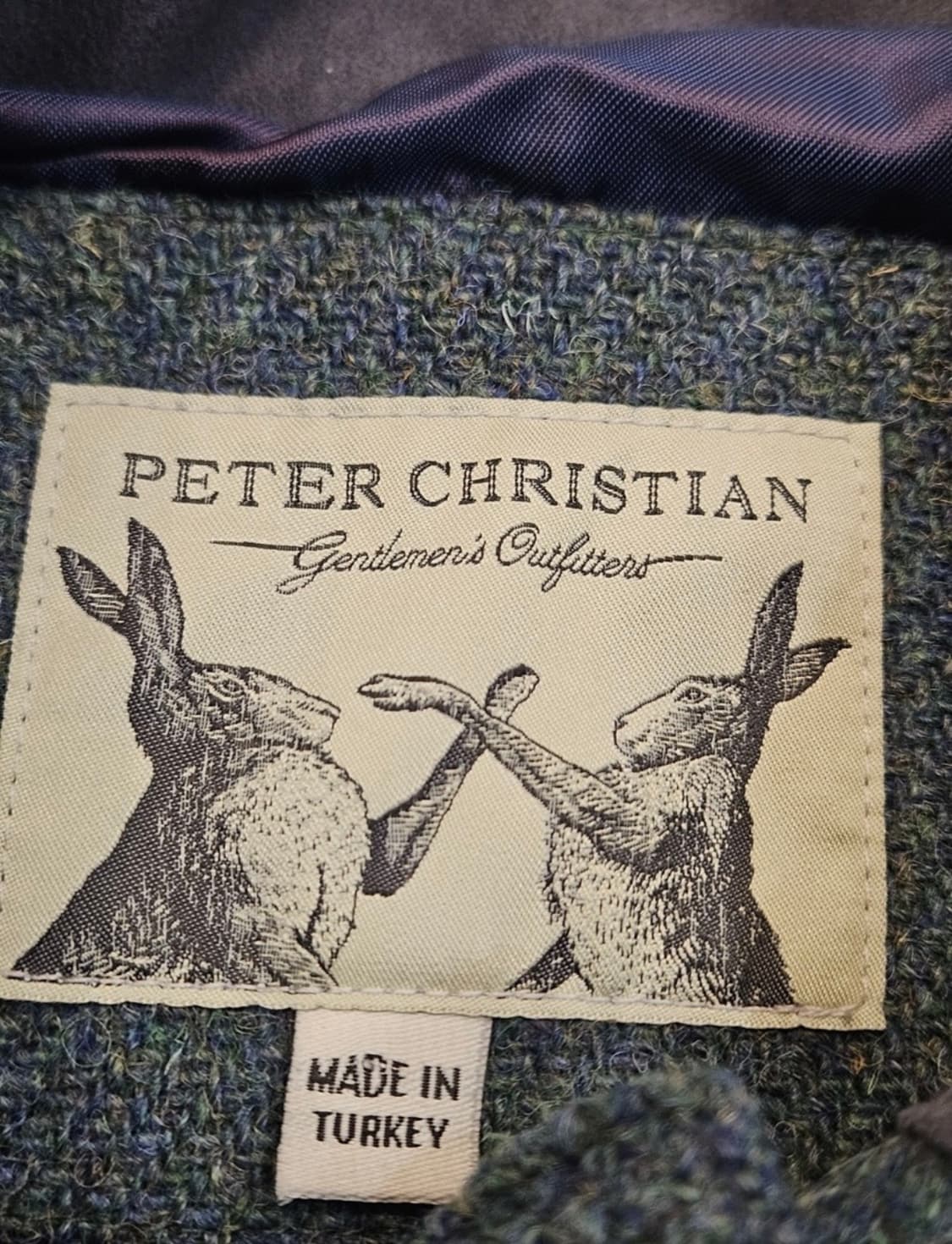 헤리스 트위드 피터 크리스찬 울 자켓 상품이미지5