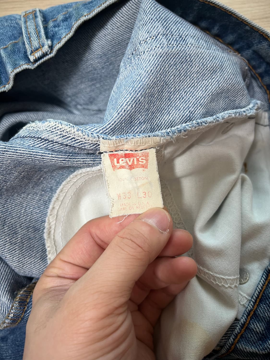 90s 미제 리바이스 517 부츠컷 33x30(허리 41cm) 상품이미지4